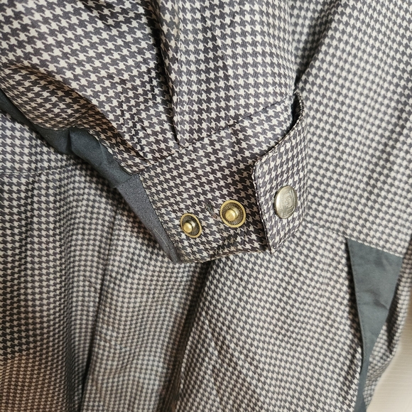 Men's DryJoys By FootJoy Houndstooth Black Beige Rain Golf Jacket Size Large - Picture 5 of 14